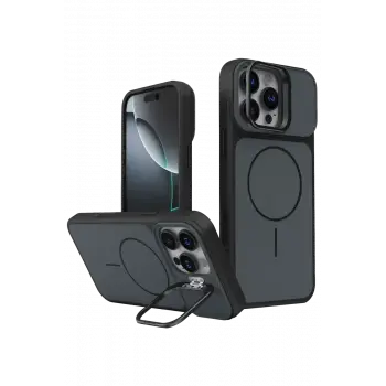 Joko Apple iPhone 16 Pro Max Pale Magsafe Standlı Kapak - Siyah