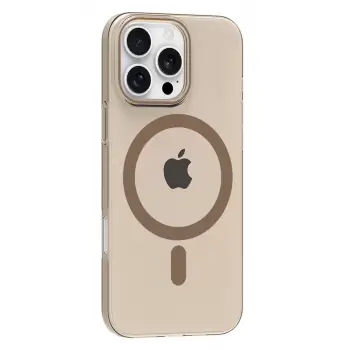 Joko Apple iPhone 16 Pro Max PC Blank Magsafe Kapak - Çöl Titanyum