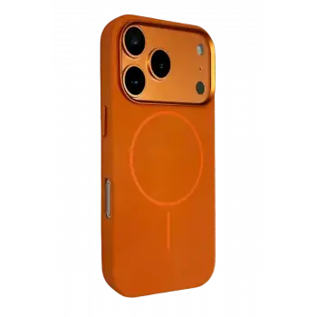 Joko Apple iPhone 17 Pro Luno Deri Magsafe Kapak - Turuncu