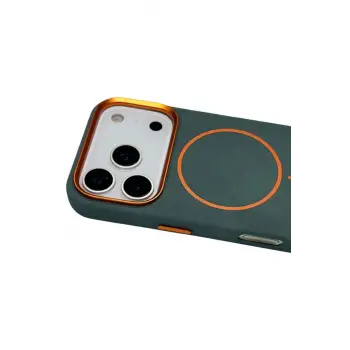 Joko Apple iPhone 17 Pro Max Luno Deri Magsafe Kapak - Yeşil