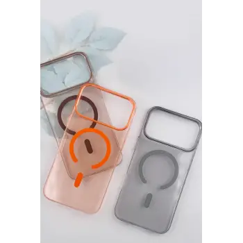 Joko Apple iPhone 17 Pro Max PC Blank Magsafe Kapak - Turuncu