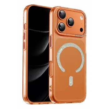 Joko Apple iPhone 17 Pro Tash Diamond Magsafe Kapak - Turuncu