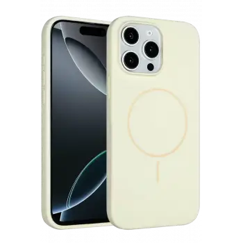 Joko Apple iPhone 14 Pro Max Kılıf Jully Magsafe Kapak - Bej