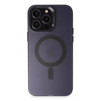 Joko Apple iPhone 14 Pro Max Kılıf Mateks Magsafe Kapak - Derin Mor