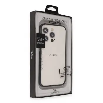 Joko iPhone 14 Pro Max Land Bumper Koruma Kapak - Derin Mor