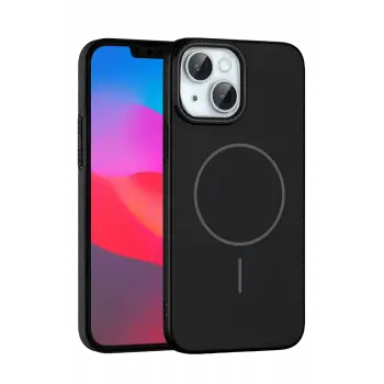 Joko Apple iPhone 15 Plus Broş Magsafe Kapak - Siyah