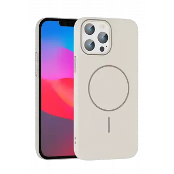 Joko Apple iPhone 15 Pro Max Broş Magsafe Kapak - Krem