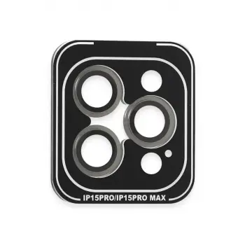 Joko Apple iPhone 15 Pro Max PVD Metal Kamera Lens - Gri