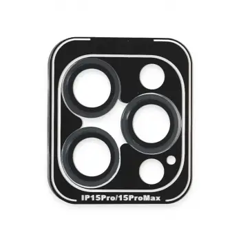 Joko Apple iPhone 15 Pro Max PVD Metal Kamera Lens - Lacivert
