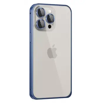 Joko Apple iPhone 15 Pro Metal Bumper Mat Kapak - Lacivert