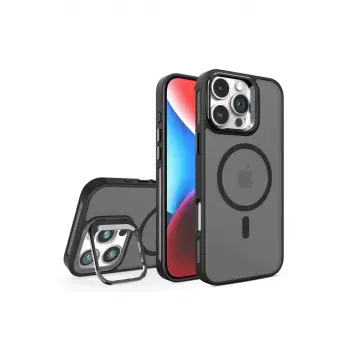 Joko Apple iPhone 16 Pro Flet Lens Magsafe Kapak - Siyah