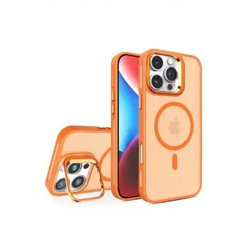 Joko Apple iPhone 16 Pro Flet Lens Magsafe Kapak - Turuncu