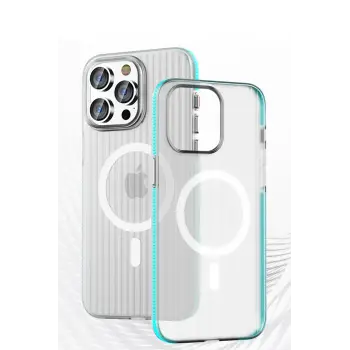 Joko iPhone 16 Pro Max Line Magsafe Kapak - Mavi