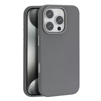 Joko Apple iPhone 16 Pro Wonder Deri Magsafe Kapak - Titan Gri