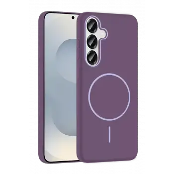 Joko Samsung Galaxy S25 Broş Magsafe Kapak - Mor