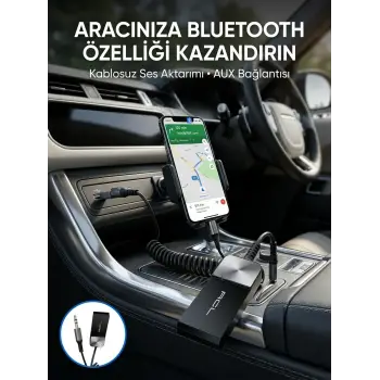 Kablosuz Müzik Aktarımı Sağlayan USB AUX Adaptörü
