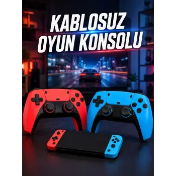 Kablosuz Oyun Konsolu HDMI Çıkışlı Çift Kontrolcülü Retro Oyun Seti
