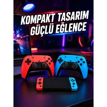 Kablosuz Retro Oyun Konsolu HDMI TV Bağlantılı Çift Gamepad Seti