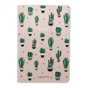 Kaktüs Pembe Notebook - Defter