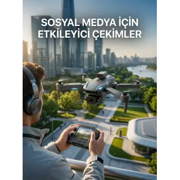 Katlanabilir Profesyonel Görünümlü Kamera Drone