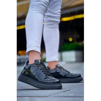 KB-X20 Kuback Kömür Rugan  Günlük Erkek Ayakkabı