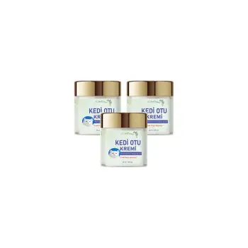 Kedi Otu Kremi 50 ml 3 Adet Kafur Ağacı Yağı İçerikli Rahatlatıcı Krem