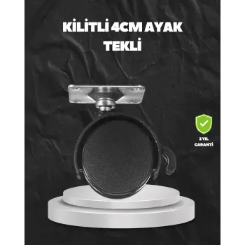Kilitli 4 cm Evrensel Tekerlek Ayak Tek Adet