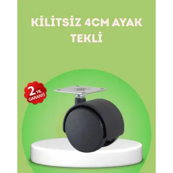 Kilitsiz 4 cm Mobilya Ayağı Tek Adet Pratik ve Dayanıklı