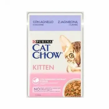 Kitten Pouch Kuzulu Yavru Kedi Konservesi 12 Adet 85 Gr