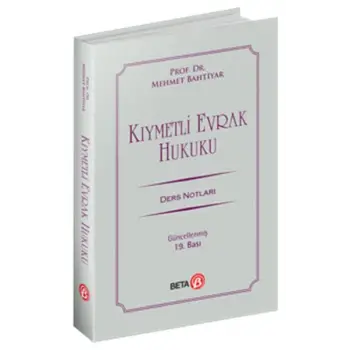 Kıymetli Evrak Hukuku Ders Notları