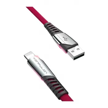 Konfulon DC17 Lightning Kablo iphone Uyumlu 1M 2.4A - Kırmızı