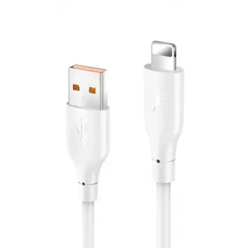 Konfulon DC64 USB to Lightning 1M 3.0A Hızlı Şarj Kablo - Beyaz