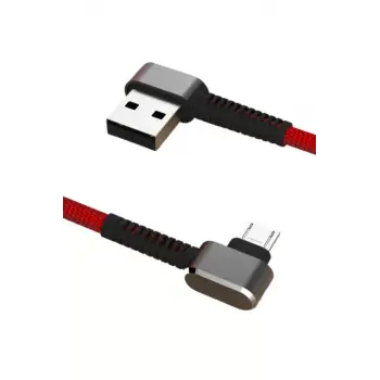 Konfulon S73 Micro USB Kablo 1M 2.1A - Kırmızı