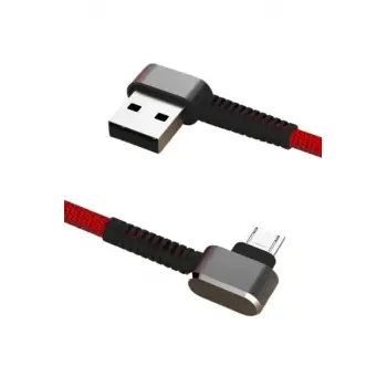 Konfulon S73 Micro USB Kablo 1M 2.1A - Kırmızı