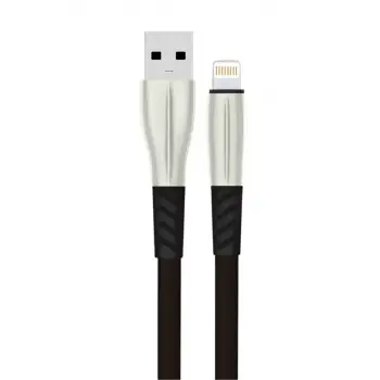 Konfulon S89 Metal Uçlu Lightning Kablo iphone Uyumlu 1M 2.4A - Siyah