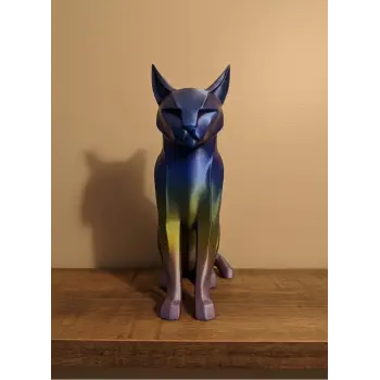 Koyu Rainbow Kedi Biblo Modern Salon ve Raf Dekoru
