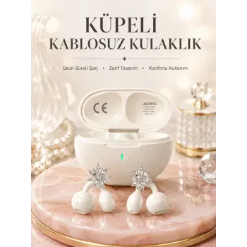 Küpeli Kablosuz Kulaklık Uzun Süreli Batarya Performansı