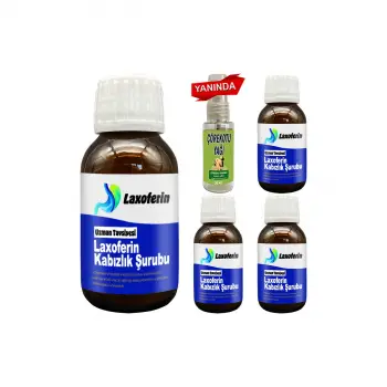 Laxoferin Şurup 50ml: 4 Şişe + Çörek OtuYağı / Bay&Bayan