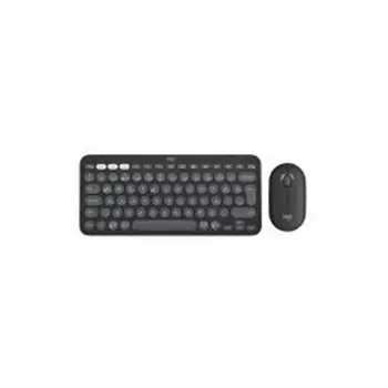 Logitech 920-012245 Grafit Pebble 2 Combo Çoklu Sessiz Kablosuz Türkçe Q Klavye Mouse Seti