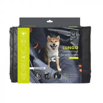 Lungo Köpekler İçin Araç Koruma Örtüsü Siyah 152x59 Cm