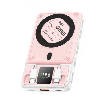M25W 10.000 mAh 20W PD Magsafe Powerbank - Pembe