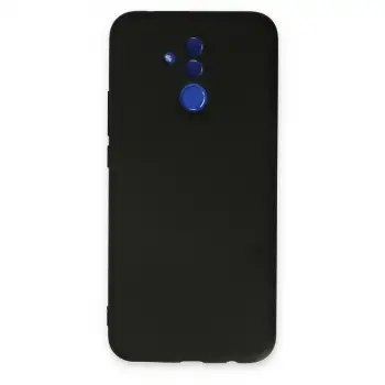 Mate 20 Lite Kılıf Nano içi Kadife Silikon - Siyah