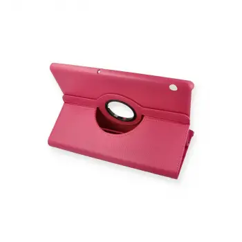 MediaPad T5 10 Kılıf 360 Tablet Deri Kılıf - Pembe