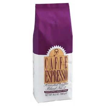 Mehmet Efendi 1000gr ESPRESSO Roasted Coffe Blend Çekirdek Kahve No:3 ( WT 35,2 Oz)