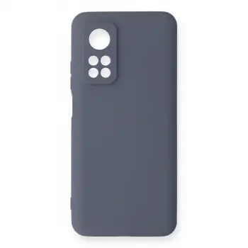 Mi 10T Kılıf Nano içi Kadife Silikon - Gri