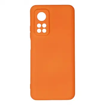 Mi 10T Kılıf Nano içi Kadife Silikon - Turuncu