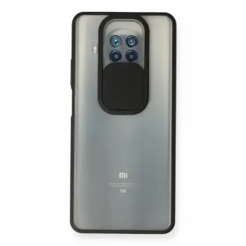 Mi 10T Lite Kılıf Palm Buzlu Kamera Sürgülü Silikon - Siyah
