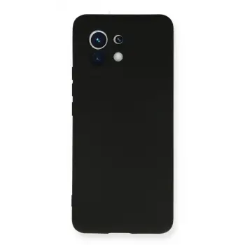Mi 11 Kılıf Nano içi Kadife Silikon - Siyah