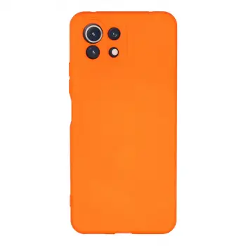 Mİ 11 Lite Kılıf Nano içi Kadife Silikon - Turuncu
