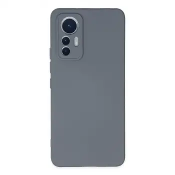Mi 12 Lite Kılıf Nano içi Kadife Silikon - Gri